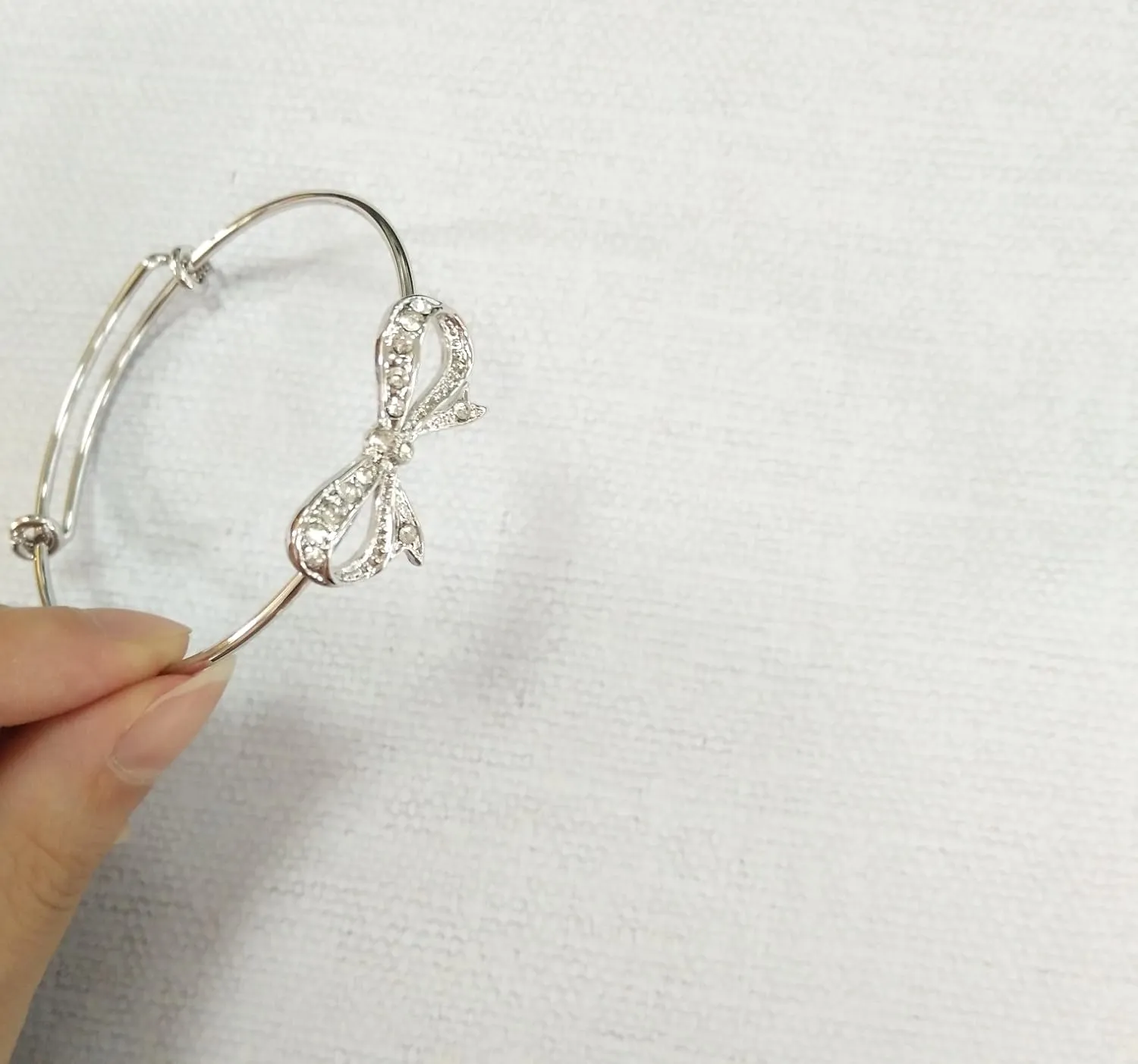 Expandable Bowknot Cuff Bangle Bracelets Bridesmaid Gift