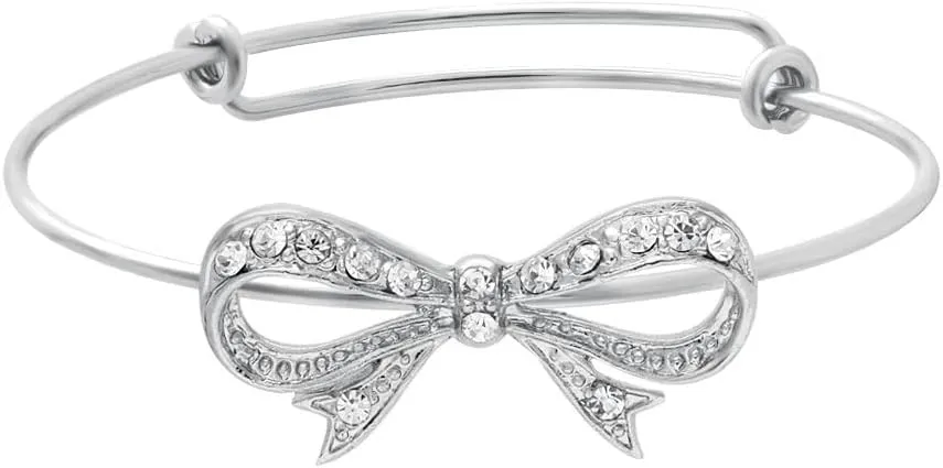 Expandable Bowknot Cuff Bangle Bracelets Bridesmaid Gift