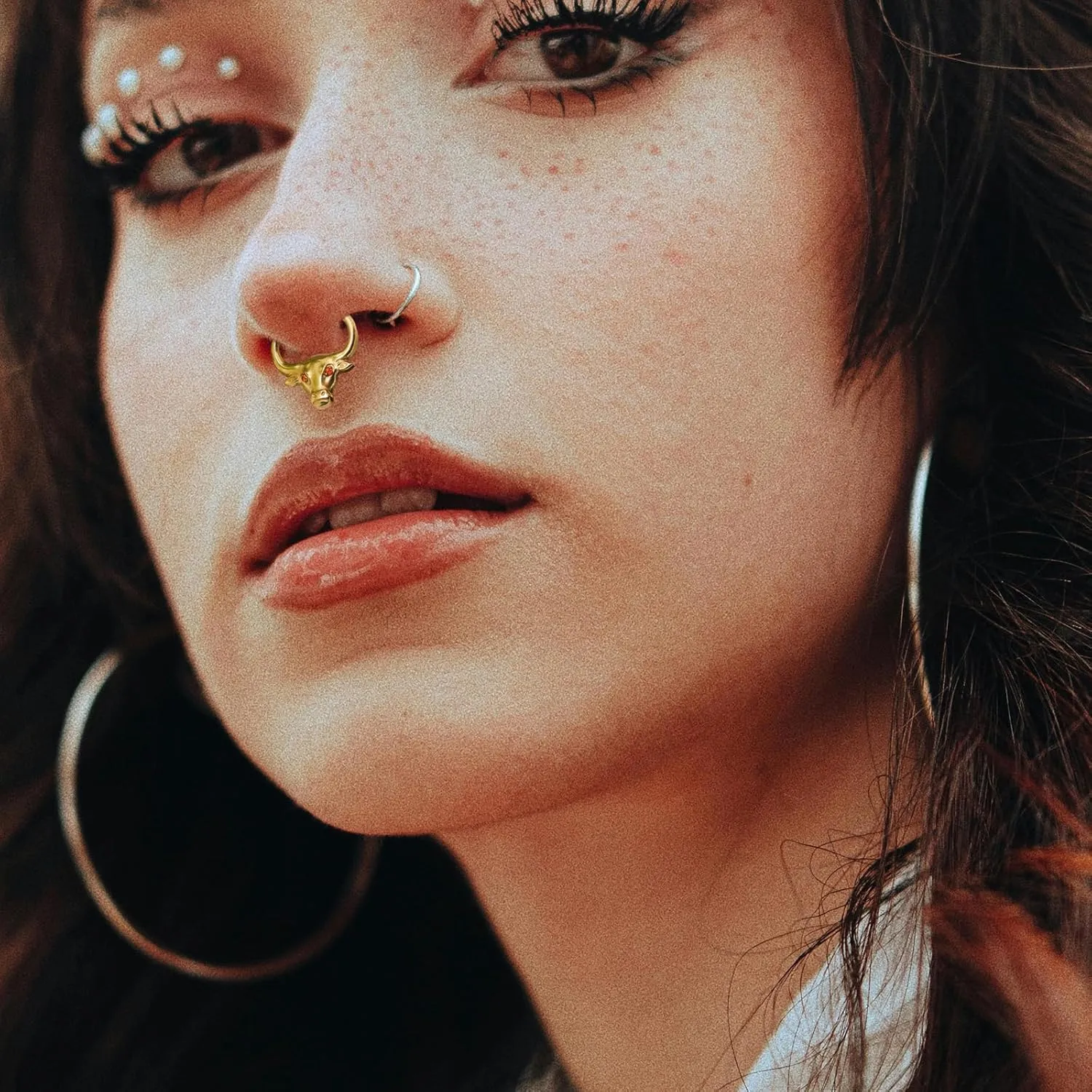 G23 Titanium Septum Rings 16G Butterfly,Leaf,Snake Septum Nose Ring Daith Piercing Jewelry Conch Helix Earring Cartilage Earring for Women Men
