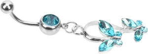 GALPADA Belly Ring Piercing Women's Jewelry Stylish Butterfly Navel Studs Stainless Steel Navel Ring