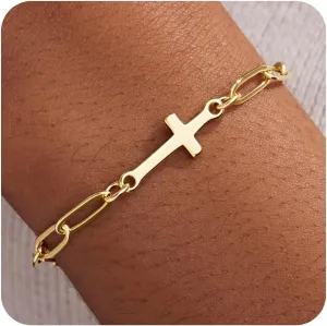 Gold Bracelets for Women, Dainty Gold Jewelry Gifts for Women, 14k Gold Bracelets for Women Non Tarnish, Trendy Gold Bracelet Waterproof, Gold Accessories for women