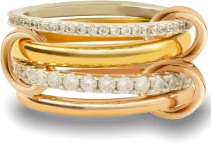 Gold Stackable Rings for Women Non Tarnish, Dainty Stackable CZ Cubic Zirconia 18k Gold Plated Rings, Gold Knuckle Women Rings Set