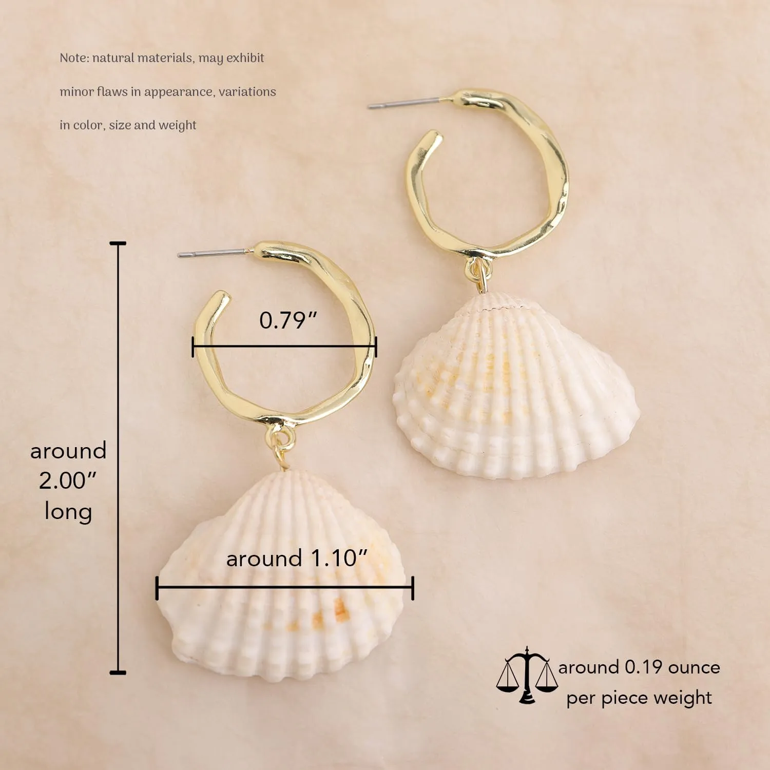 Gold Starfish Shell Cowrie Mermaid Dangle Earrings for Women, Trendy Statement Pearl Seashell Earing Dangling Summer Beach Jewelry Gift