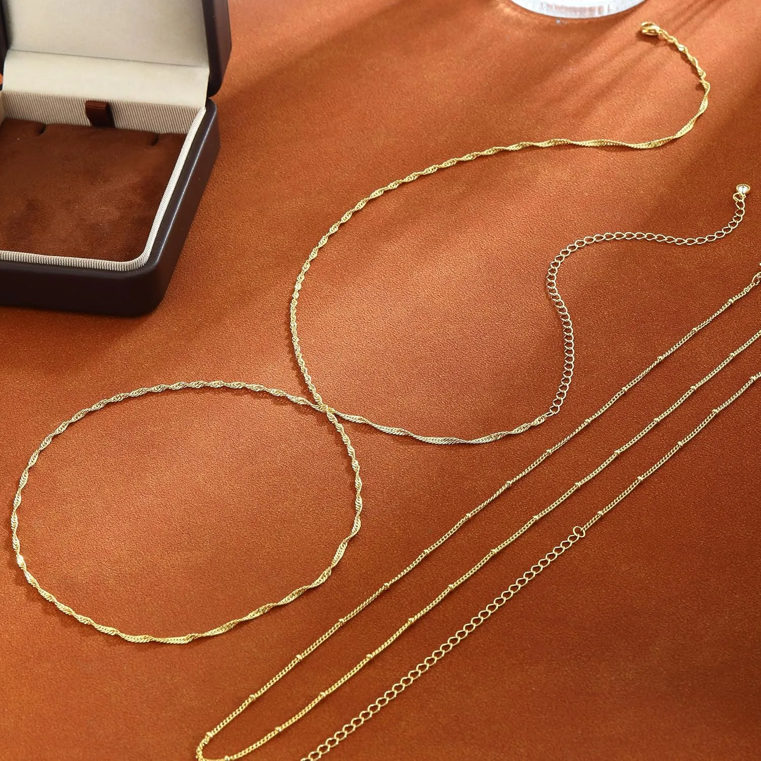 Gold Waist Chain for Women, 14K Gold/Silver Plated Layered Waist Beads Chain Adjustable Pearl Satellite Beads Belly Summer Non Tarnish Body Chain Jewelry Gifts for Women