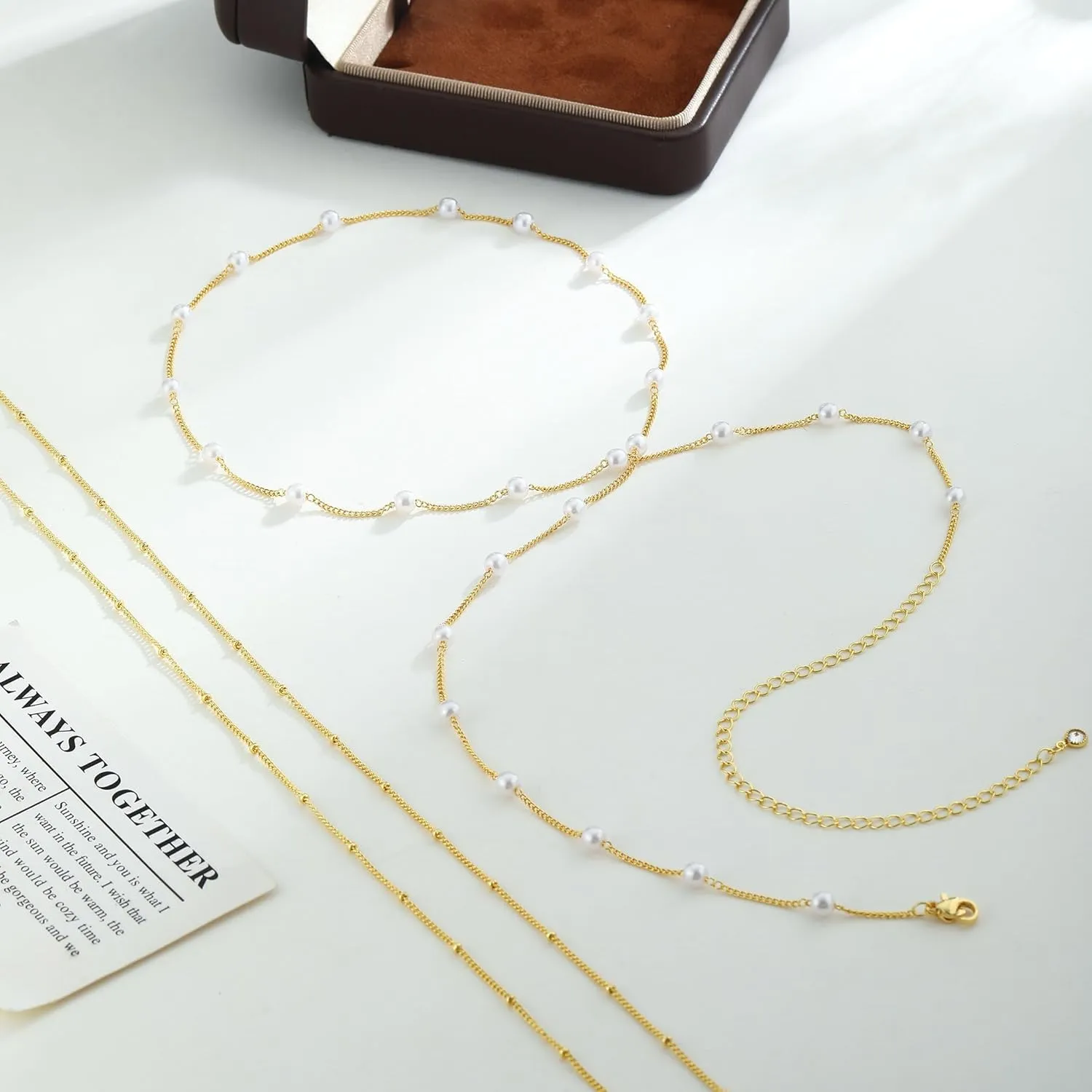 Gold Waist Chain for Women, 14K Gold/Silver Plated Layered Waist Beads Chain Adjustable Pearl Satellite Beads Belly Summer Non Tarnish Body Chain Jewelry Gifts for Women