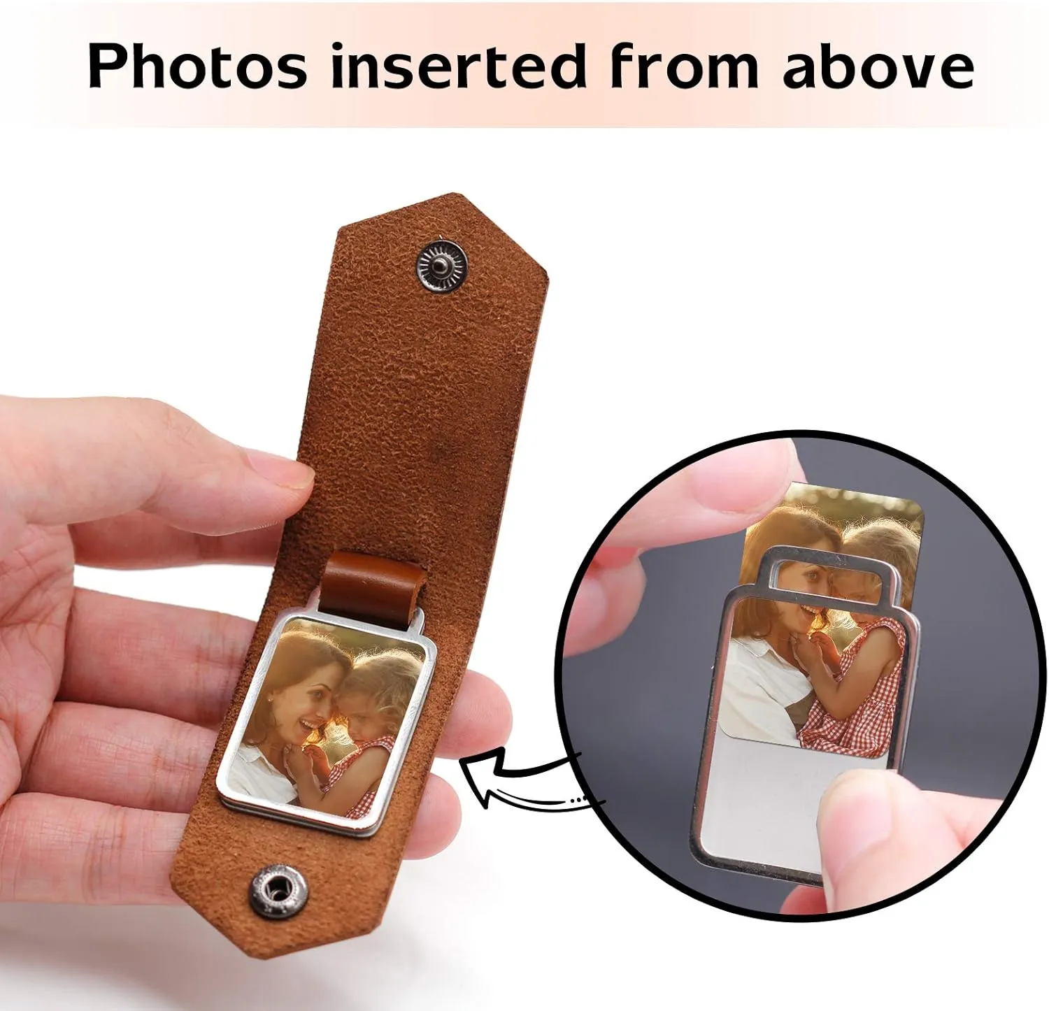 Greatingreat Leather Keychain-Dad Gift-Daddy Gift from Daughter Son-Personalized Present for Christmas Father's Day Birthday