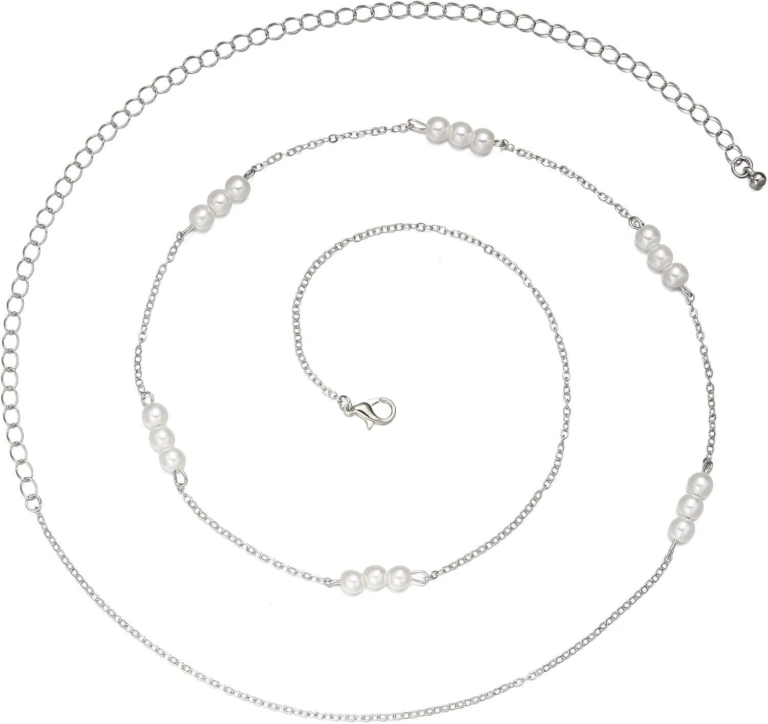 Harlermoon Sexy Waist Chains for Women 14K Gold Minimalist Pearl Belly Body Chain Waist Jewelry for Women Summer Beach Body Jewelry 27-37inch