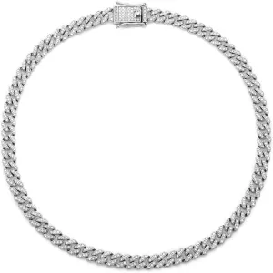 HIPBLING Cuban Link Chain for Women Diamond Miami Cuban Necklace 8mm 13mm Mens Iced Out Chain Hip Hop Rapper Jewelry Gift for Men Women
