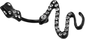 Homoyoyo Creative Fashion Navel Ring Snake Navel Decoration Stylish Stainless Steel Jewelry