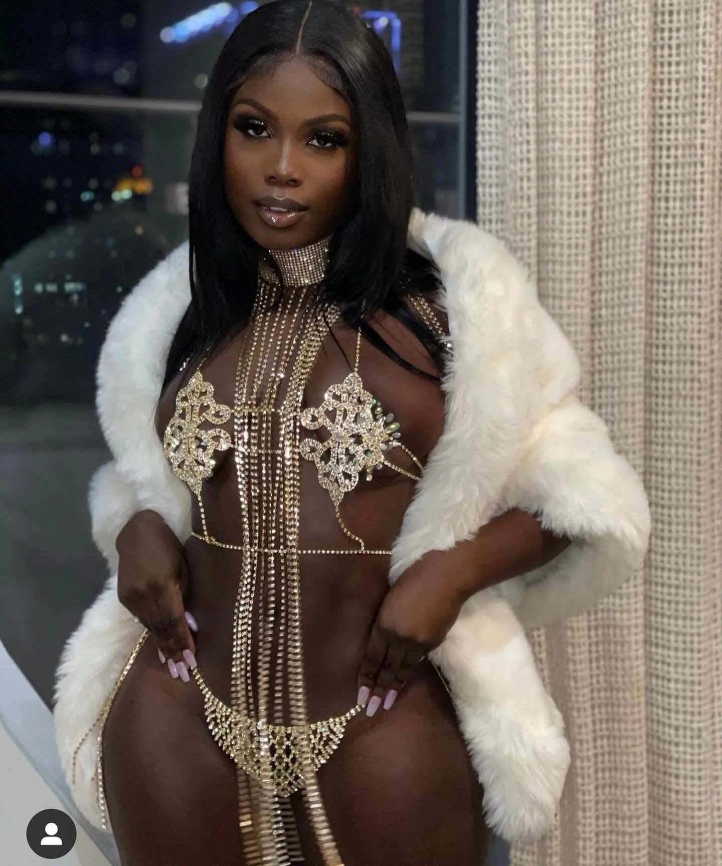 Ice Queen Jewelry Lingerie Set
