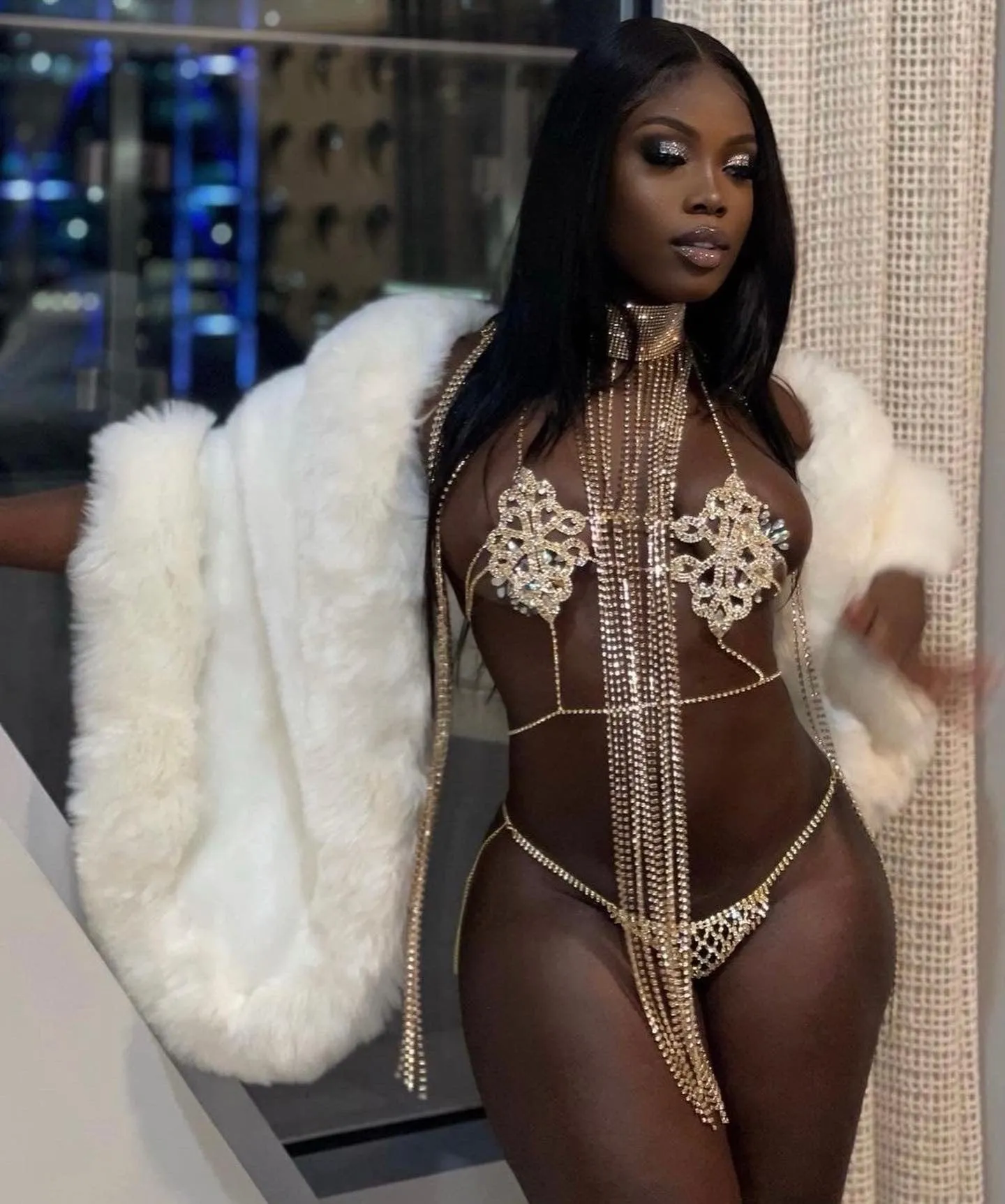 Ice Queen Jewelry Lingerie Set