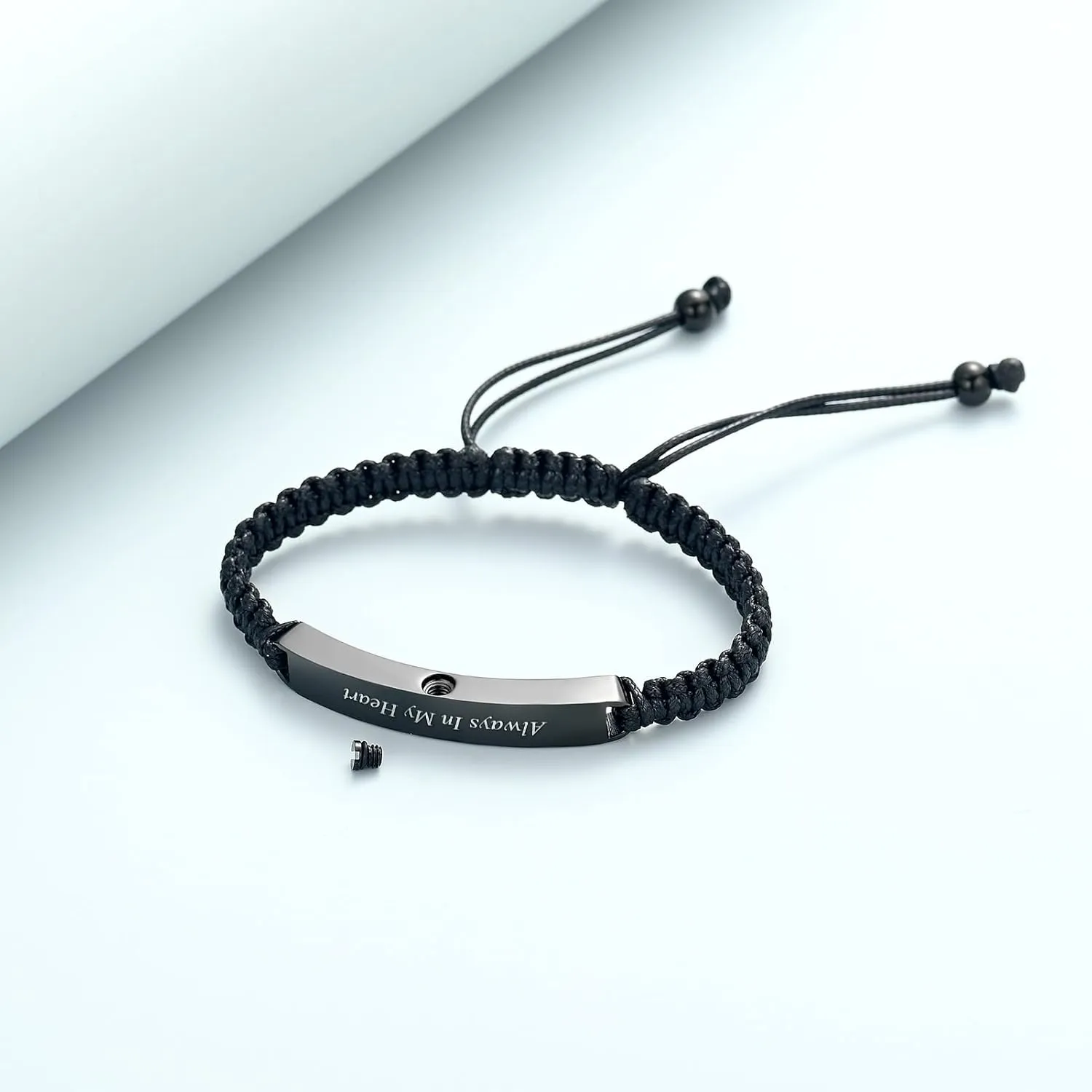 Imrsanl Stainless Steel Cremation Jewelry Urn Bracelet for Ashes - Cylinder Urn Bangles for Human Ashes - Memorial Ashes Keepsake Jewelry for Men Women