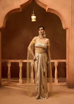 Ishani Gold Foil Coord Set
