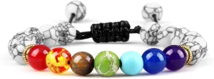 Jewelry Decoration, 7 Chakra Bracelet Men Black Lava Tiger Eye Stones Reiki Buddha Prayer Natural Stone Yoga Bracelets Bangles Jewelry Decoration,