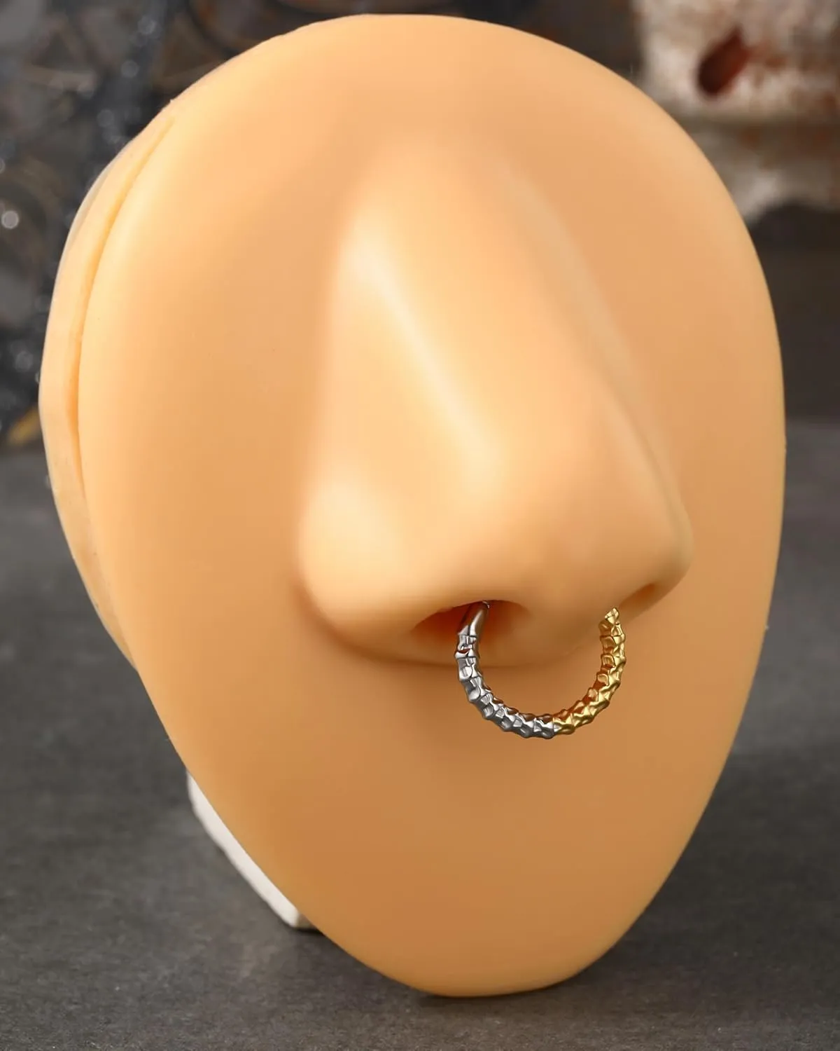 Jewseen Halloween Nose Hoop Rings Septum Rings 16g Surgical Steel Gold Septum Jewelry Helix Earrings for Women Men