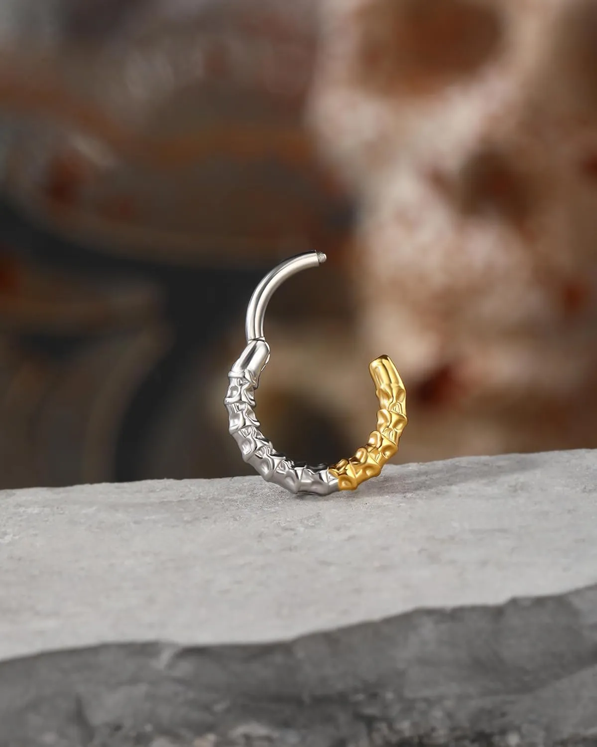 Jewseen Halloween Nose Hoop Rings Septum Rings 16g Surgical Steel Gold Septum Jewelry Helix Earrings for Women Men