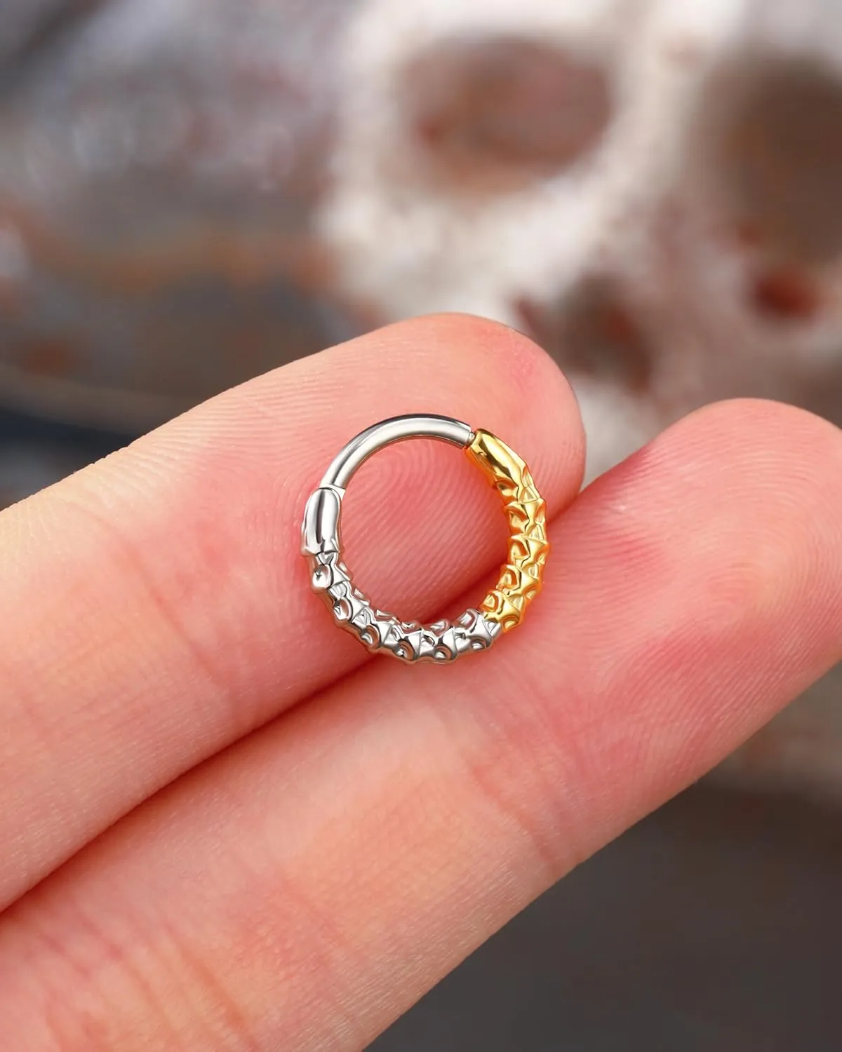 Jewseen Halloween Nose Hoop Rings Septum Rings 16g Surgical Steel Gold Septum Jewelry Helix Earrings for Women Men