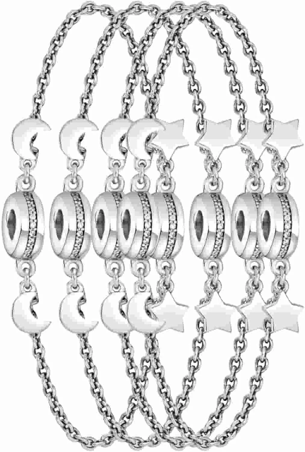 JIlAN Girl Boy Silver Charm Beads Pendant Fit Bracelets Jewelry For Woman Enamel Processed 925 Sterling Silver Charms (Daughter & Mother in Law)