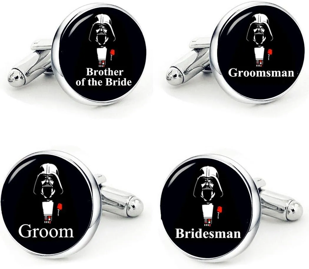Kooer Classic Stylish Star Cuff Links Personalized Wedding Cufflinks Gift For Men