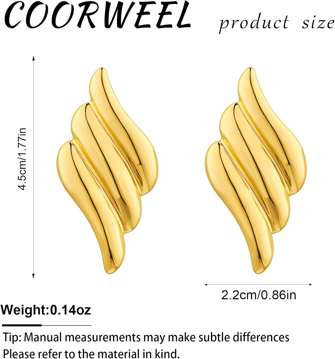 Large Gold Statement Chunky Stud Earrings for Women Trendy Vintage Large Gold Geometric Earrings Jewelry
