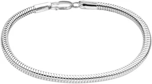LeCalla Solid 925 Sterling Silver Italian 3MM Snake Chain Bracelet for Men Women, Charm Bracelets (6.5, 7, 7.5, 8, 8.5, 9 Inches), Made in Italy