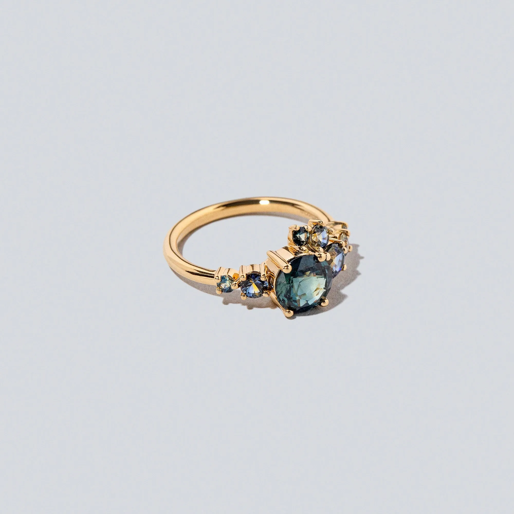 Luna Ring - Teal Sapphire