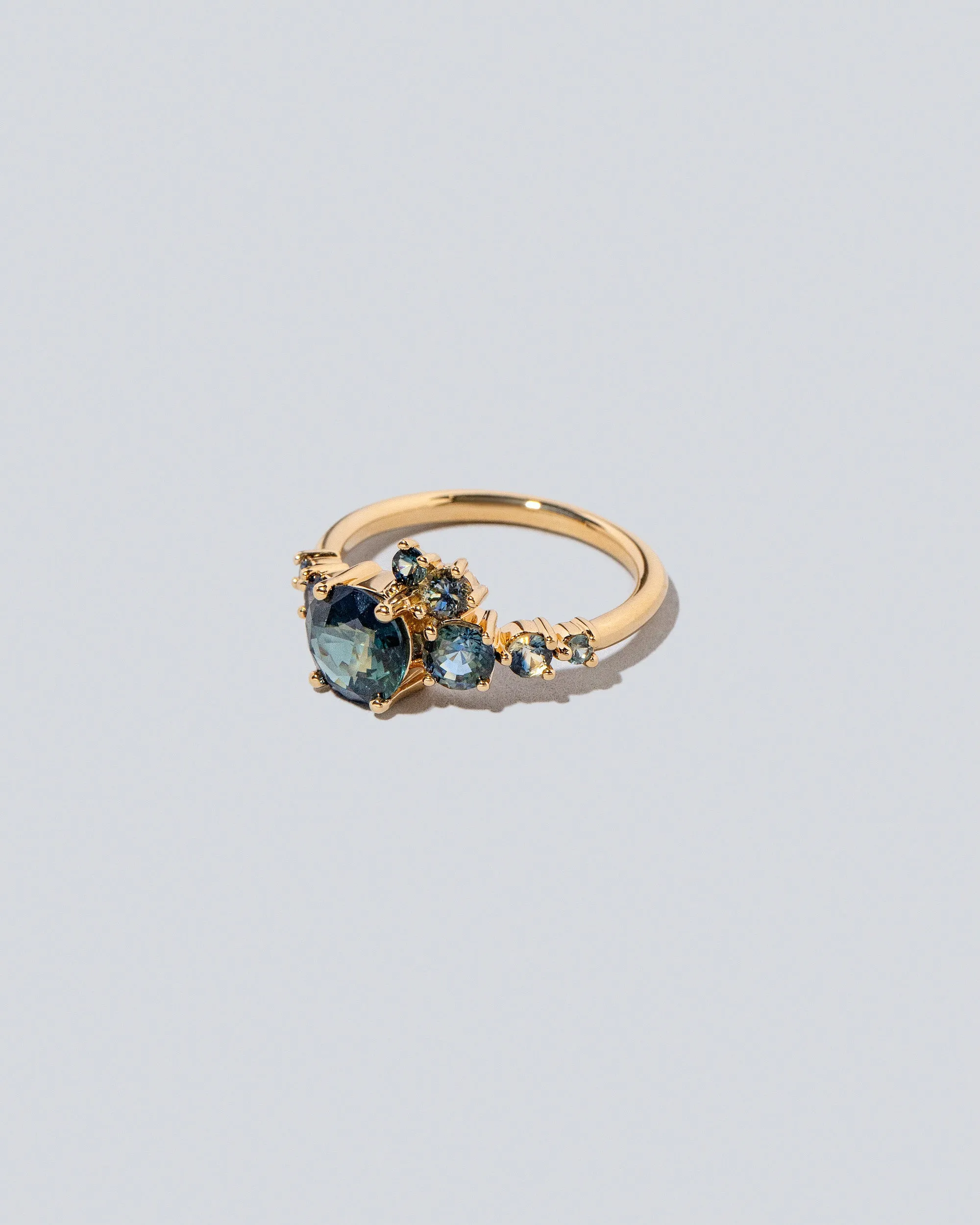Luna Ring - Teal Sapphire