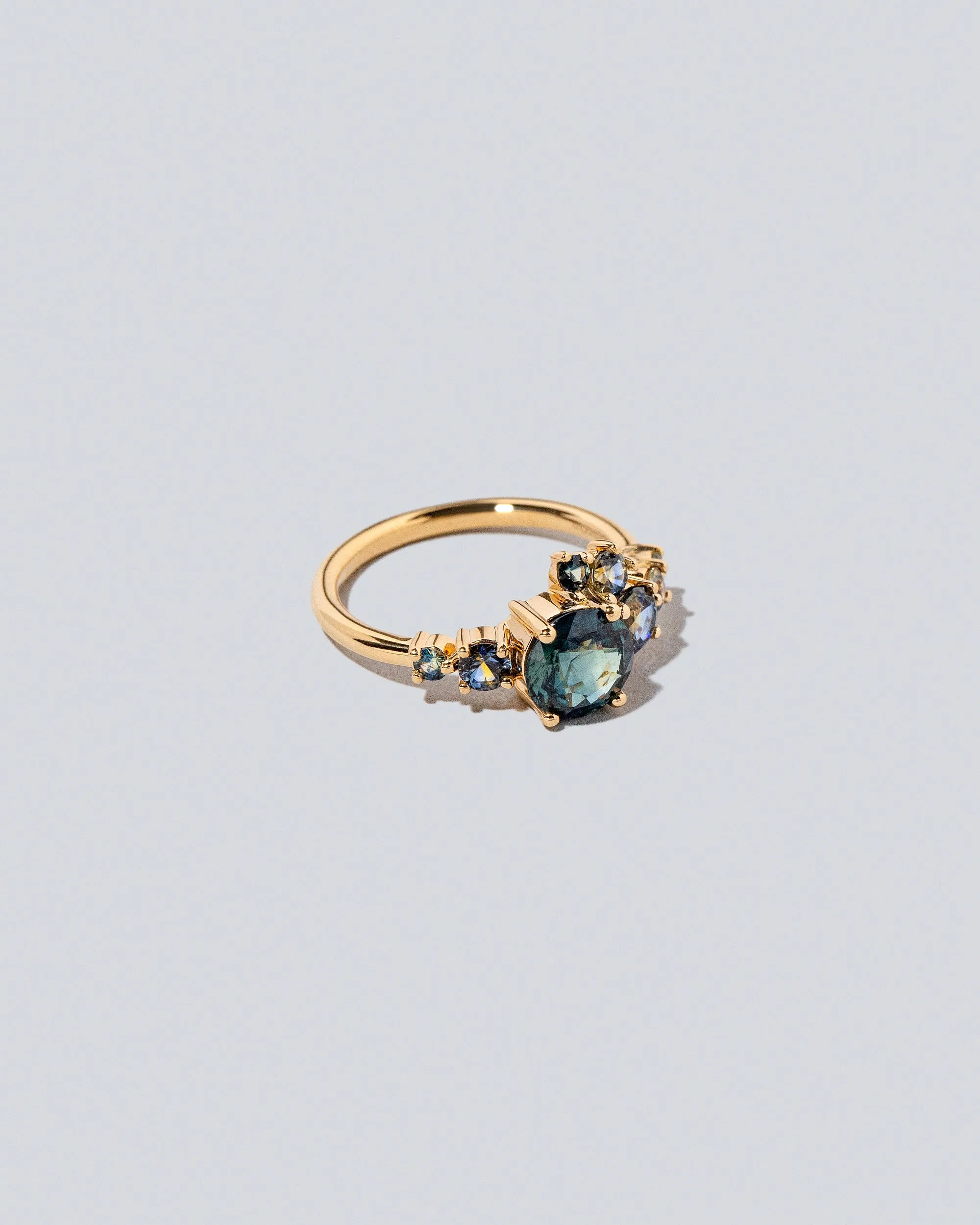 Luna Ring - Teal Sapphire