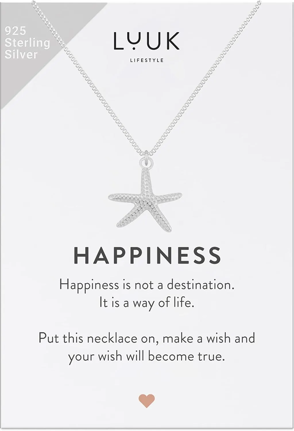 LUUK LIFESTYLE 925 sterling silver filigree necklace for women with pendant, trendy feminine jewelry for everyday life, adjustable length, 19, gift idea for her, gift card, silver, gold, and rosgold