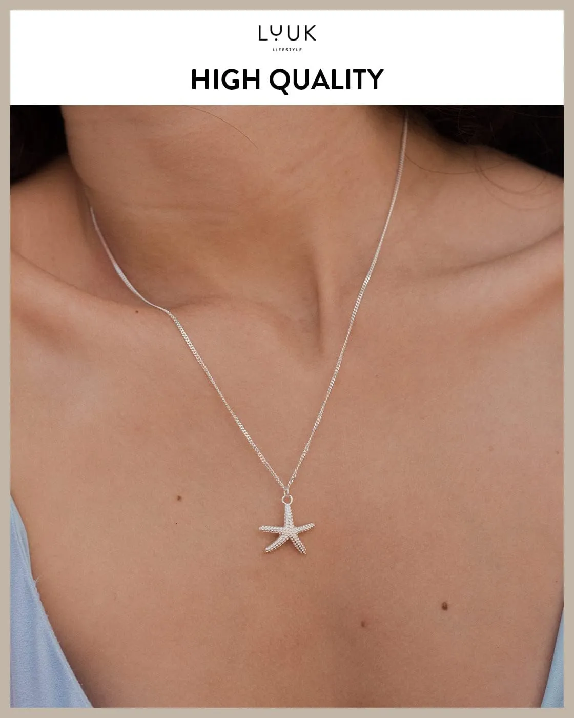 LUUK LIFESTYLE 925 sterling silver filigree necklace for women with pendant, trendy feminine jewelry for everyday life, adjustable length, 19, gift idea for her, gift card, silver, gold, and rosgold