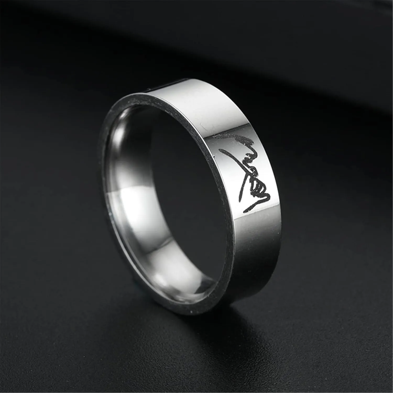 Matching Rings for Couples, I Love You Promise Rings Hand in Hand Pinky Promise Ring Couples Rings Set for Him and Her Stainless Steel Wedding Engagement Bands