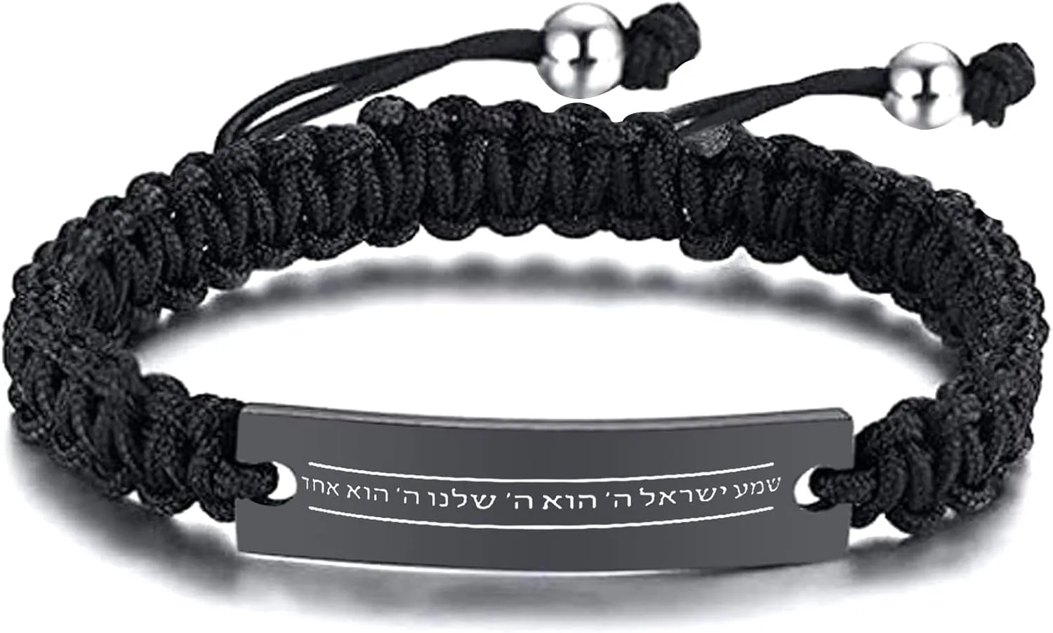 Medical Alert Symbol Braided Rope Bracelet For Men Women,Jewish Hebrew Prayer Bracelet, SHEMA ISRAEL Hear, Israel, the Lord is our G-d, the Lord is One, ISRAEL Hebrew Jewelry