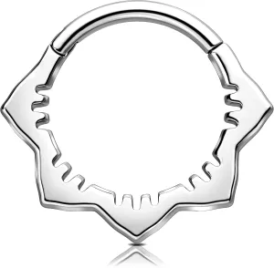 Melighting 16G Flower Septum Ring Titanium Septum Jewelry Cartilage Earring Daith Piercing Jewelry For Women Septum Clicker, USMSPT054