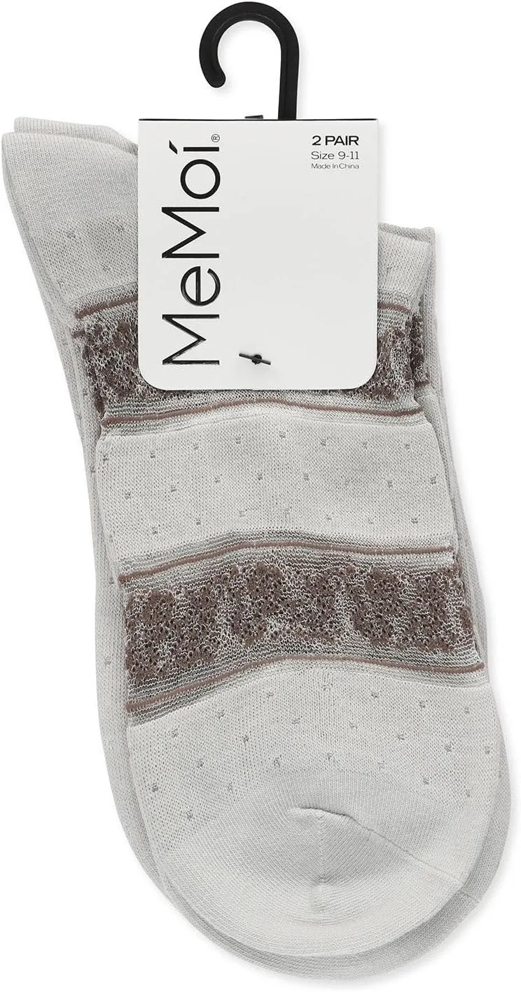 MeMoi Floral Femme Anklet 2 Pair Pack