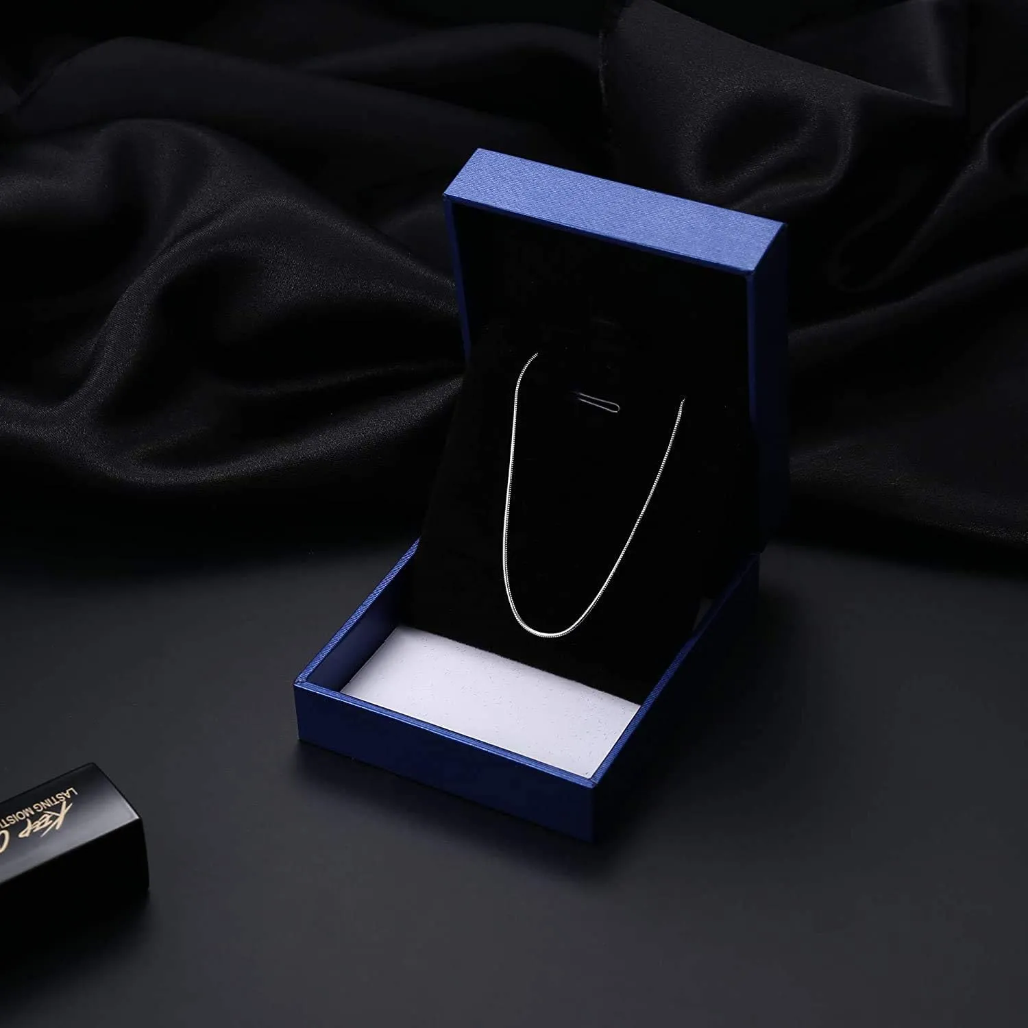 MILACOLATO 925 Sterling Silver Chain Necklace for Women Men 1MM 1.5MM Solid Round Snake Chain Necklace Rhodium Plated Durable Italian Silver Necklace Chain Jewelry - Lobster Clasp - 16"-24"