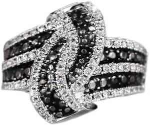 Mnyixsi Black Rings for Women, Vintage Black Cubic Zirconia CZ Simulated Diamond Cross Rings Statement Big Chunky Aesthetic Ring Costume Jewelry for Women Gifts for Her Size 8