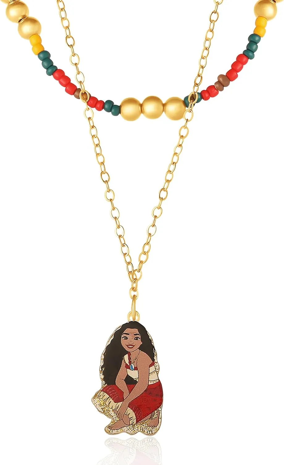 Moana Necklace for Women 16" 3.25" Official License, Fashion Moana 2 Necklace, Disney Jewelry for Women