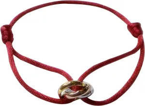 Muloo Metal Buckle Rings Braided Rope Bracelet Handmade String Bracelet Jewelry Gift Adjustable Friendship Couples Bracelets Rope Bracelet Dark Red