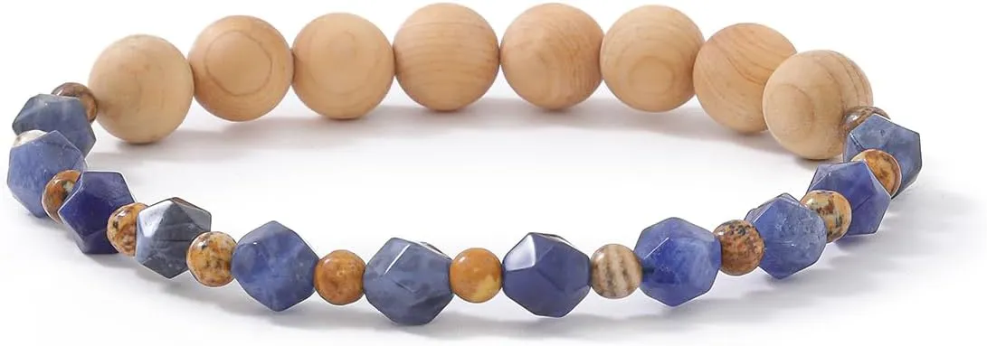 Natural Gemstone Beaded Healing Crystal Bracelets for Women, Unique and Cool Natural Bead Gemstone, Beaded Bracelets for Women MenValentines Day Mother's Day Gifts for Mother Wife