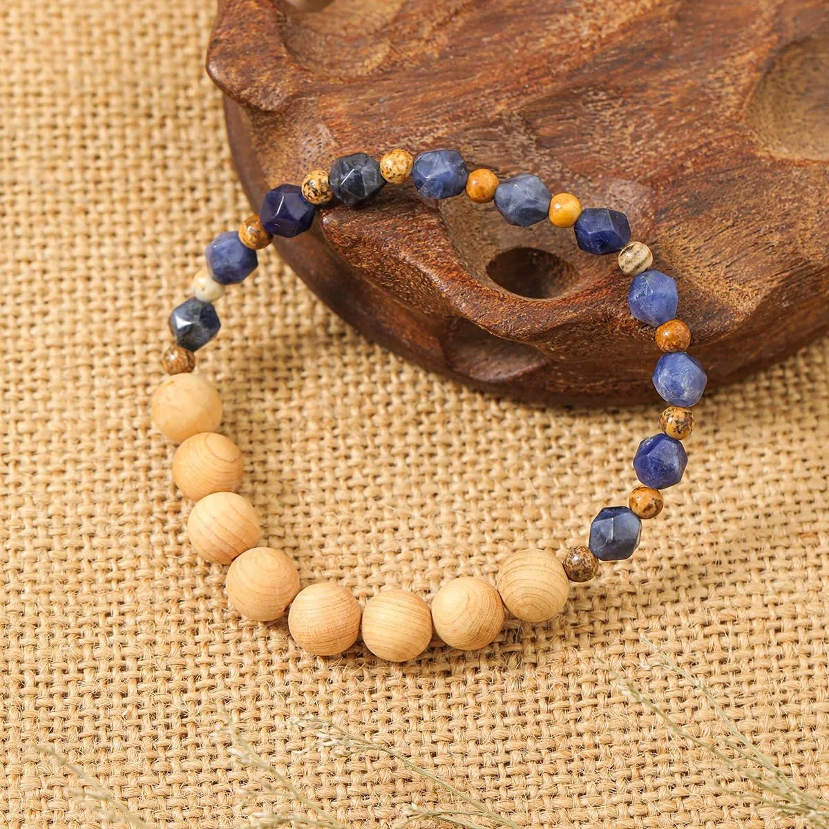 Natural Gemstone Beaded Healing Crystal Bracelets for Women, Unique and Cool Natural Bead Gemstone, Beaded Bracelets for Women MenValentines Day Mother's Day Gifts for Mother Wife