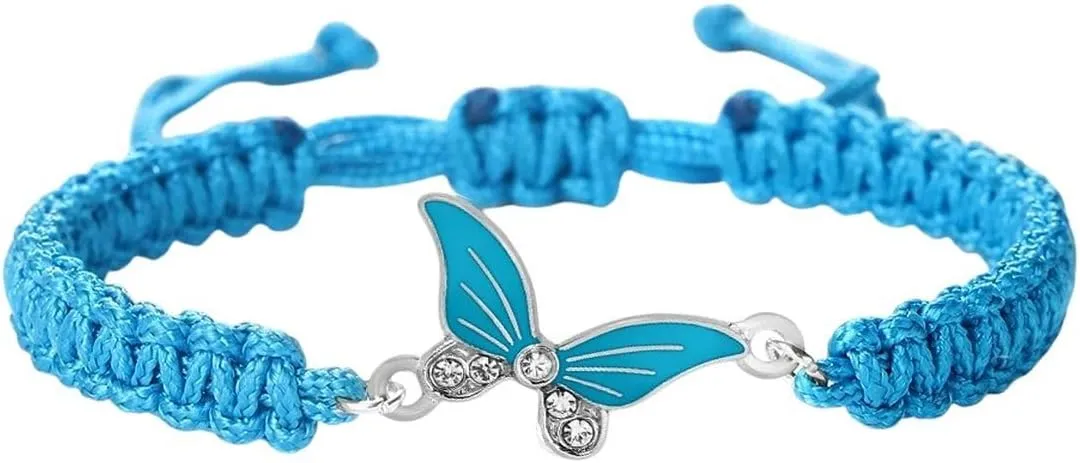 New 2025 Fashion Handmade Rope Bangles Butterfly Pendant Bracelet Jewelry For Women Men Prayer Woven Unisex Gift Red Lucky Trendy Accessories Creative