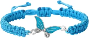 New 2025 Fashion Handmade Rope Bangles Butterfly Pendant Bracelet Jewelry For Women Men Prayer Woven Unisex Gift Red Lucky Trendy Accessories Creative