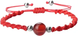 New 2025 Lucky Red Rope Bracelet Handmade Natural Stone Agate Tiger Eye Beads Bracelets & Bangles Women Men Prayer Wrist Jewelry Fashion Trendy Accessories Creative Gift