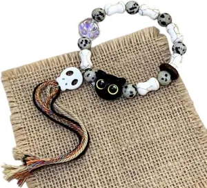 New 2025 Matching Couples Bracelets Women Men Luminous Cat Bracelet Black White Head Bangles Glow In The Dark Friendship Gift Jewelry Findings Fashion Trendy Accessories Creative