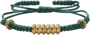 New 2025 Tibetan Buddhist Charm Bracelet Handmade Gold Sliver Color Beads Bracelets & Bangles For Women Men Prayer Jewelry Year Gifts Fashion Trendy Accessories Creative Gift