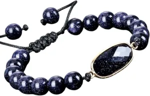 New 2026 6 8Mm Men Beaded Bracelet Natural Stone Blue Sandstone Handmade String Women Bracelets & Bangles Couple Prayer Jewelry Fashion Trendy Accessories Creative Gift