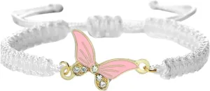 New 2026 Fashion Handmade Rope Bangles Butterfly Pendant Bracelet Jewelry For Women Men Prayer Woven Unisex Gift Red Lucky Trendy Accessories Creative