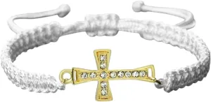 New 2026 Red Color Thread Crystal Cross Pendant Bracelet Prayer Jesus Meditation Couple Bangles Chain Jewelry Gift With For You Accessories Trendy Creative