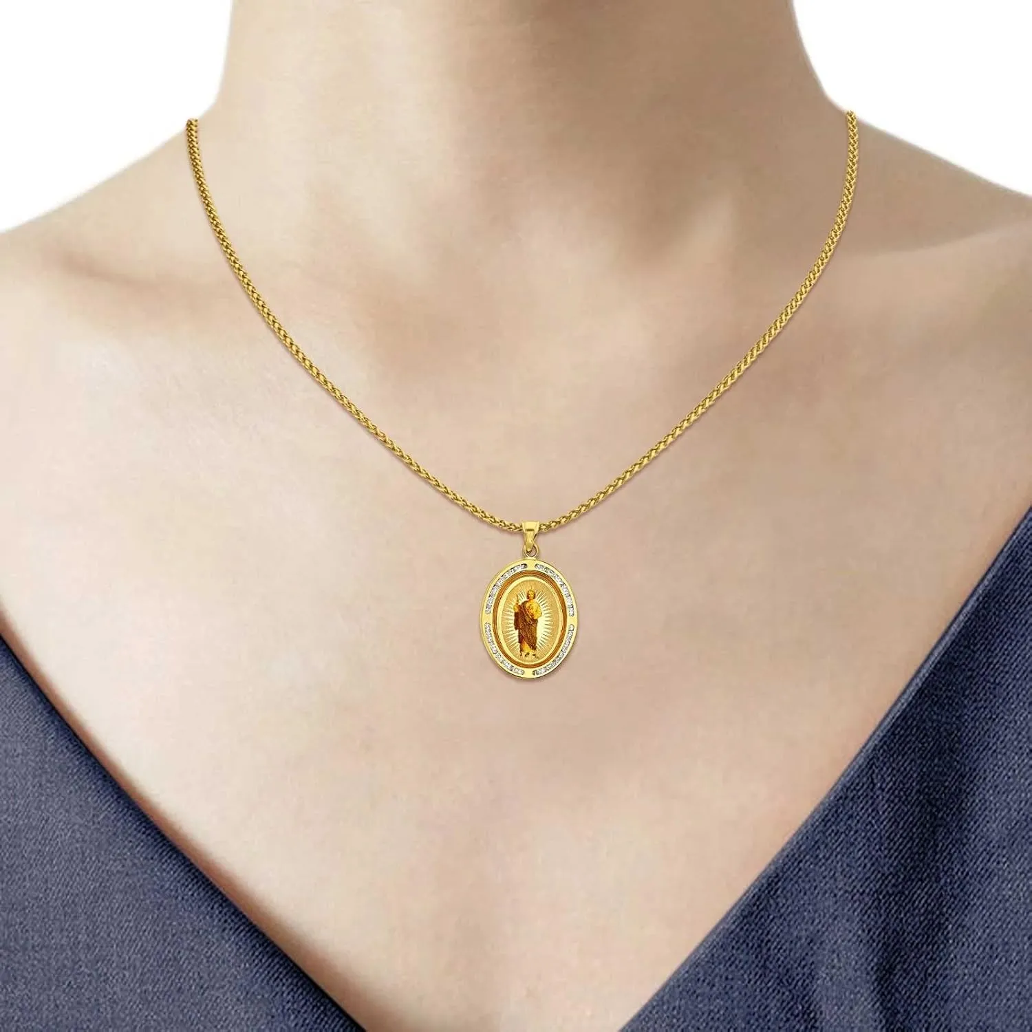 OMRANII Solid 14K Gold Charms Pendants Yellow Gold, Two Tone Gold, Tri Gold Pendant, 33 Styles Multiple Size, Engravable Charm for Mix&Match Trending Pendant Only For Women Girls