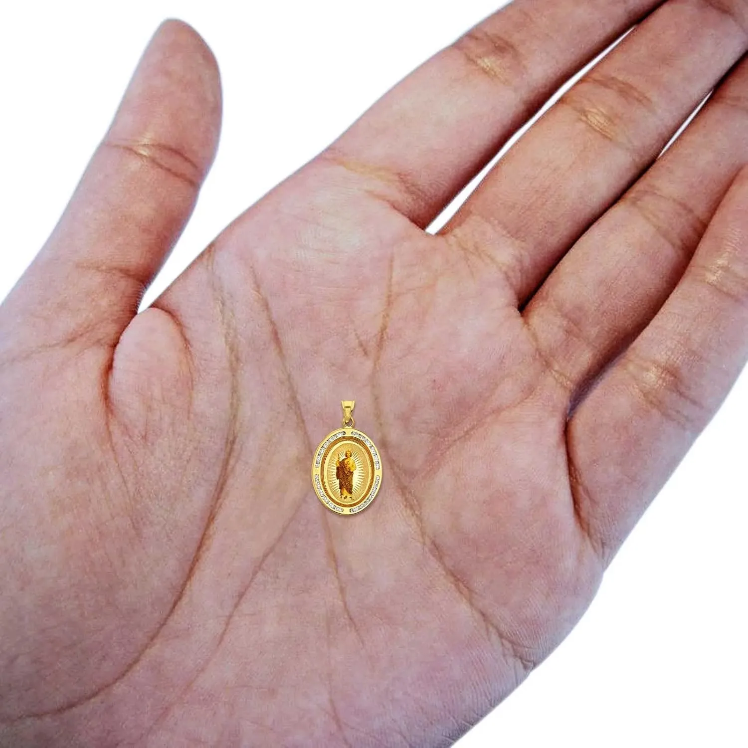 OMRANII Solid 14K Gold Charms Pendants Yellow Gold, Two Tone Gold, Tri Gold Pendant, 33 Styles Multiple Size, Engravable Charm for Mix&Match Trending Pendant Only For Women Girls